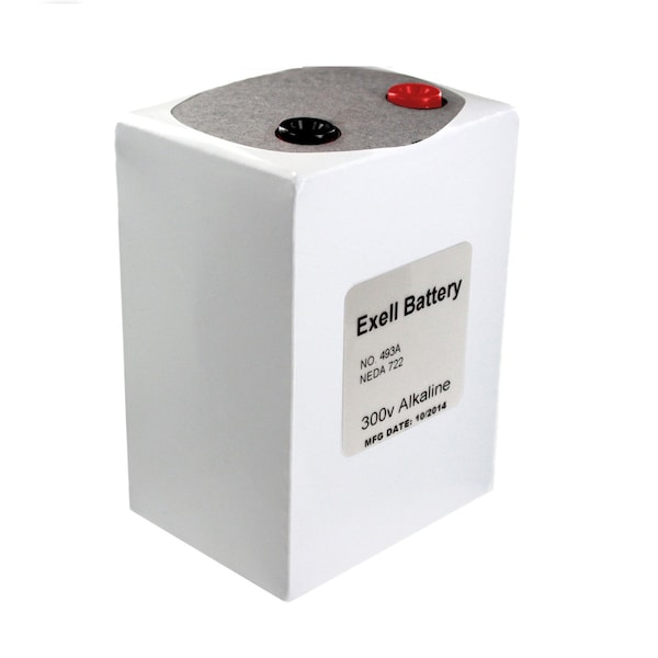 Battery 493A 300V Alkaline Replaces Eveready ER493, NEDA 722